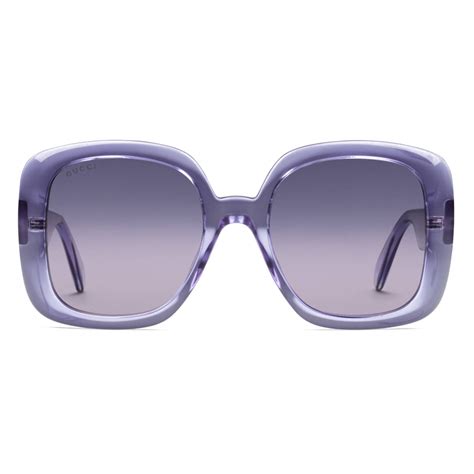 purple Gucci glasses